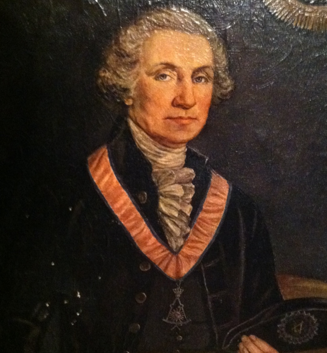 1932 Hattie E. Burdette Litho on Canvas Antiques Board