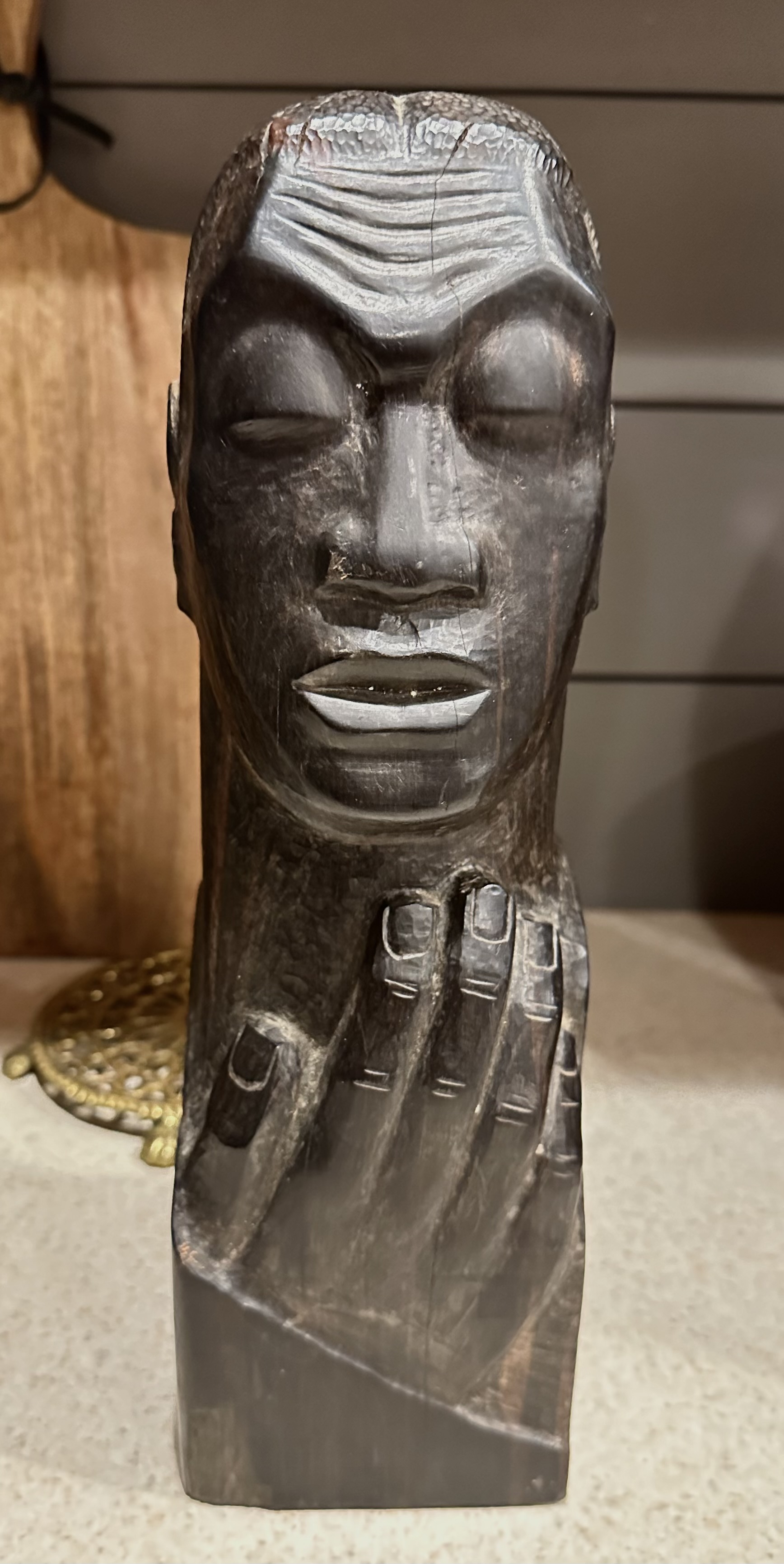 Help Identifying Wood Head Sculpture, seems more stylized than tribal