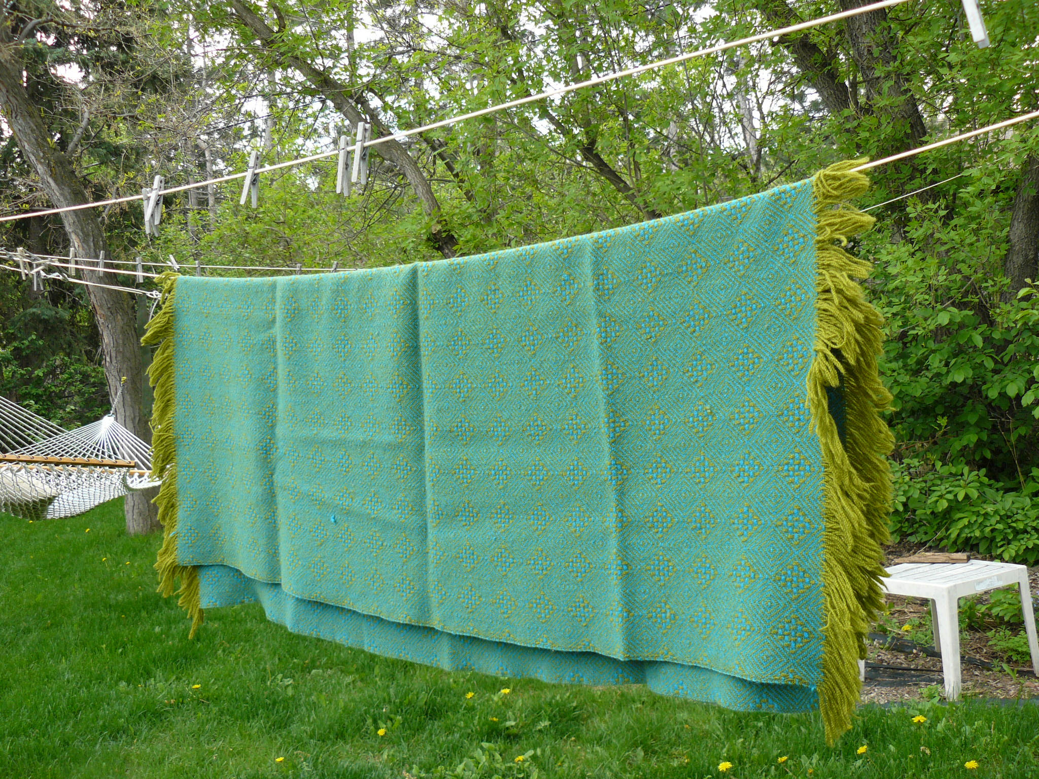 Vintage Wool blanket/throw was a car blanket years ago Antiques Board