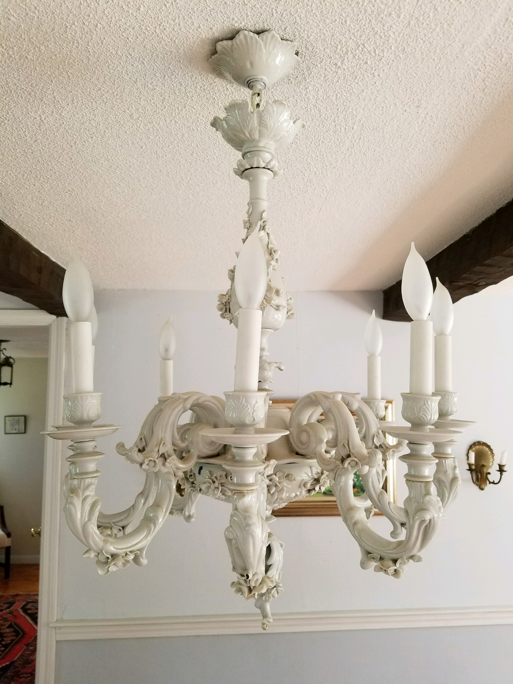 Capodimonte chandelier value AntiquesNavigator — Online Antique Stores