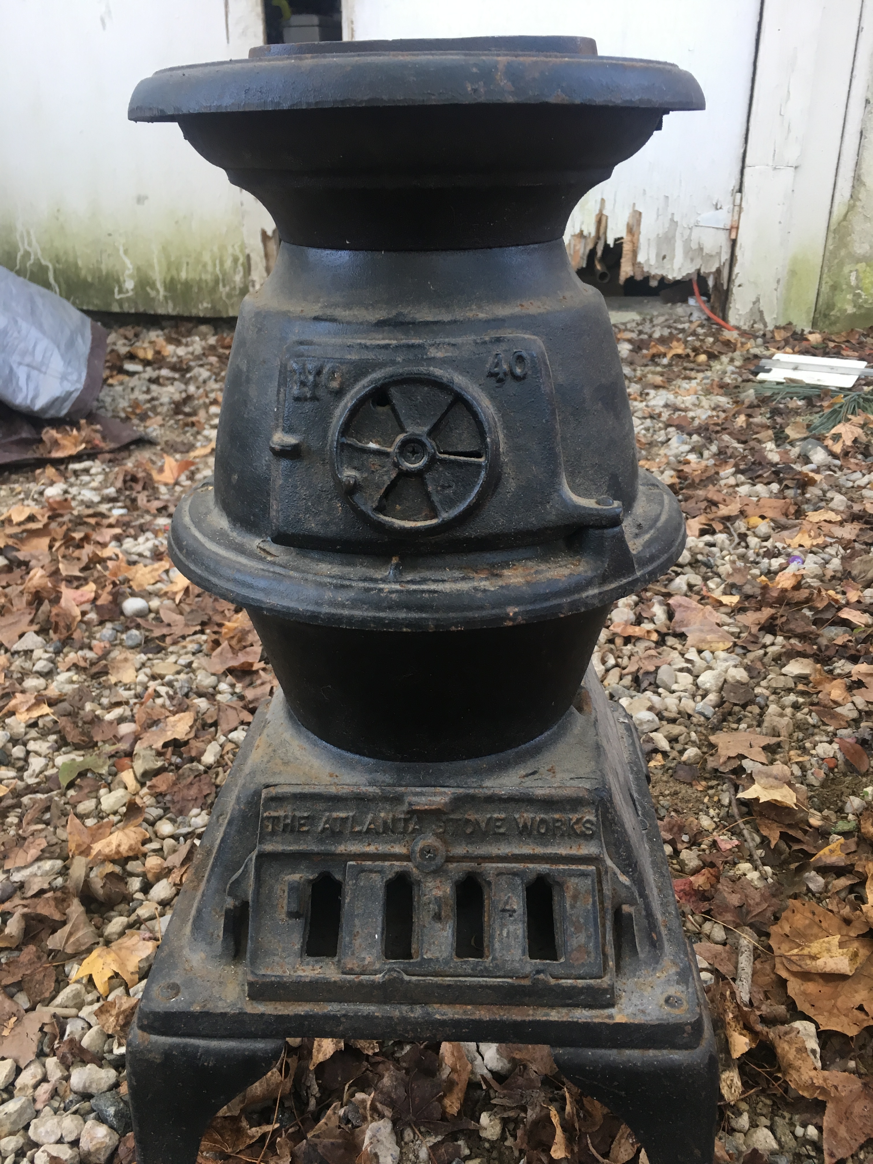Vintage Antique 1889 Conestoga Potbelly Stove by The Atlanta Stove