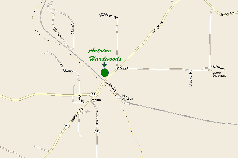 Maps to Antoine Hardwoods