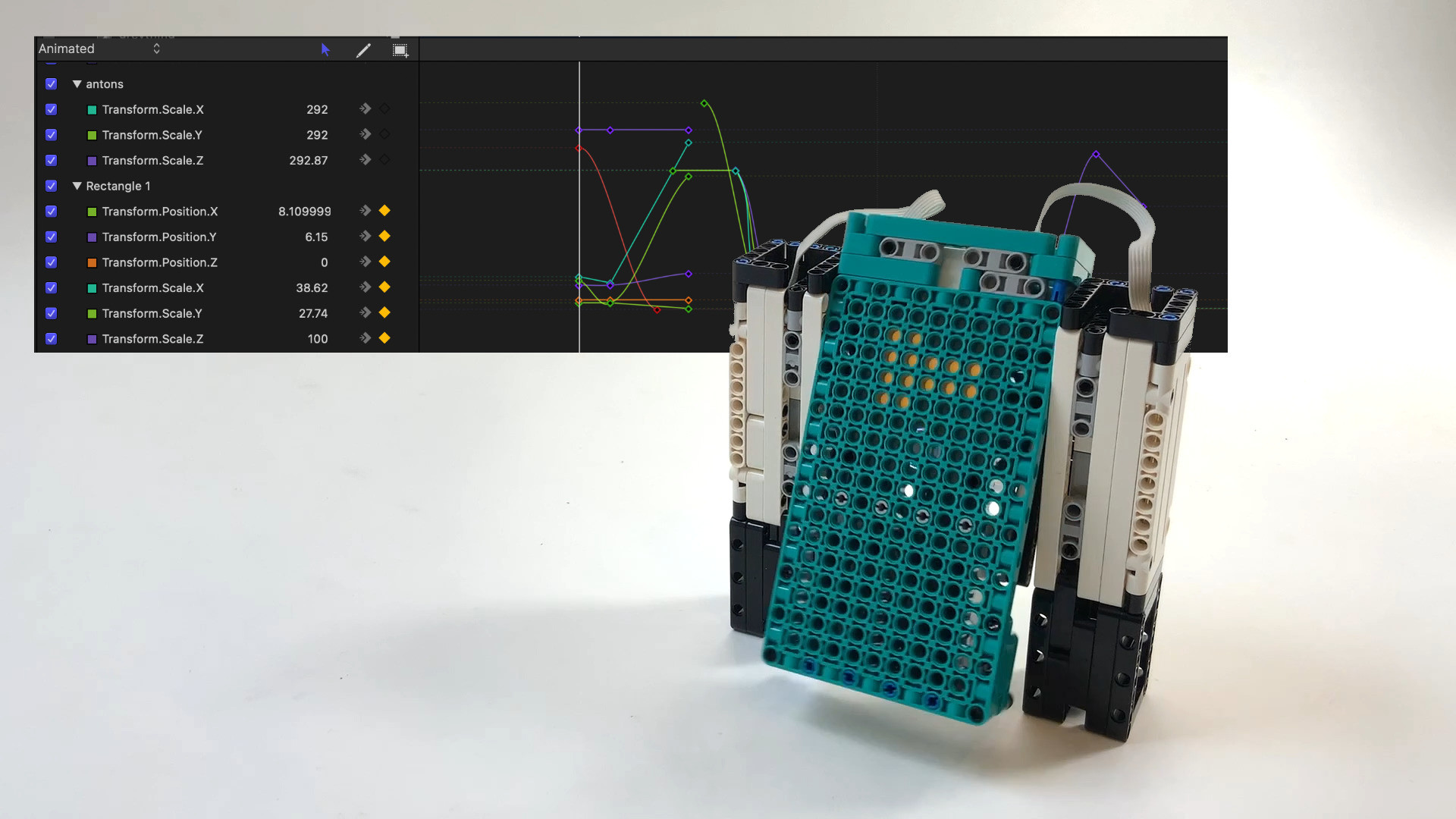 Keyframe motor animation with Python for MINDSTORMS and SPIKE robots