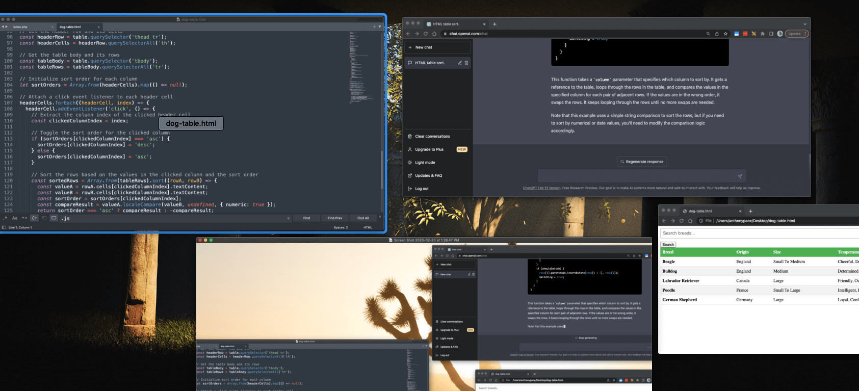 Sort an HTML Table Using JavaScript Anthony Pace Blog