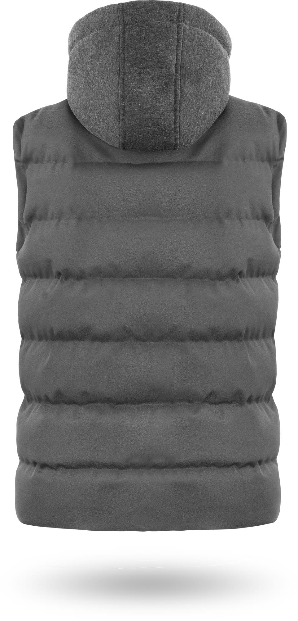 Herren Steppweste Winterweste Ärmellos Outdoor Weste Stehkragen