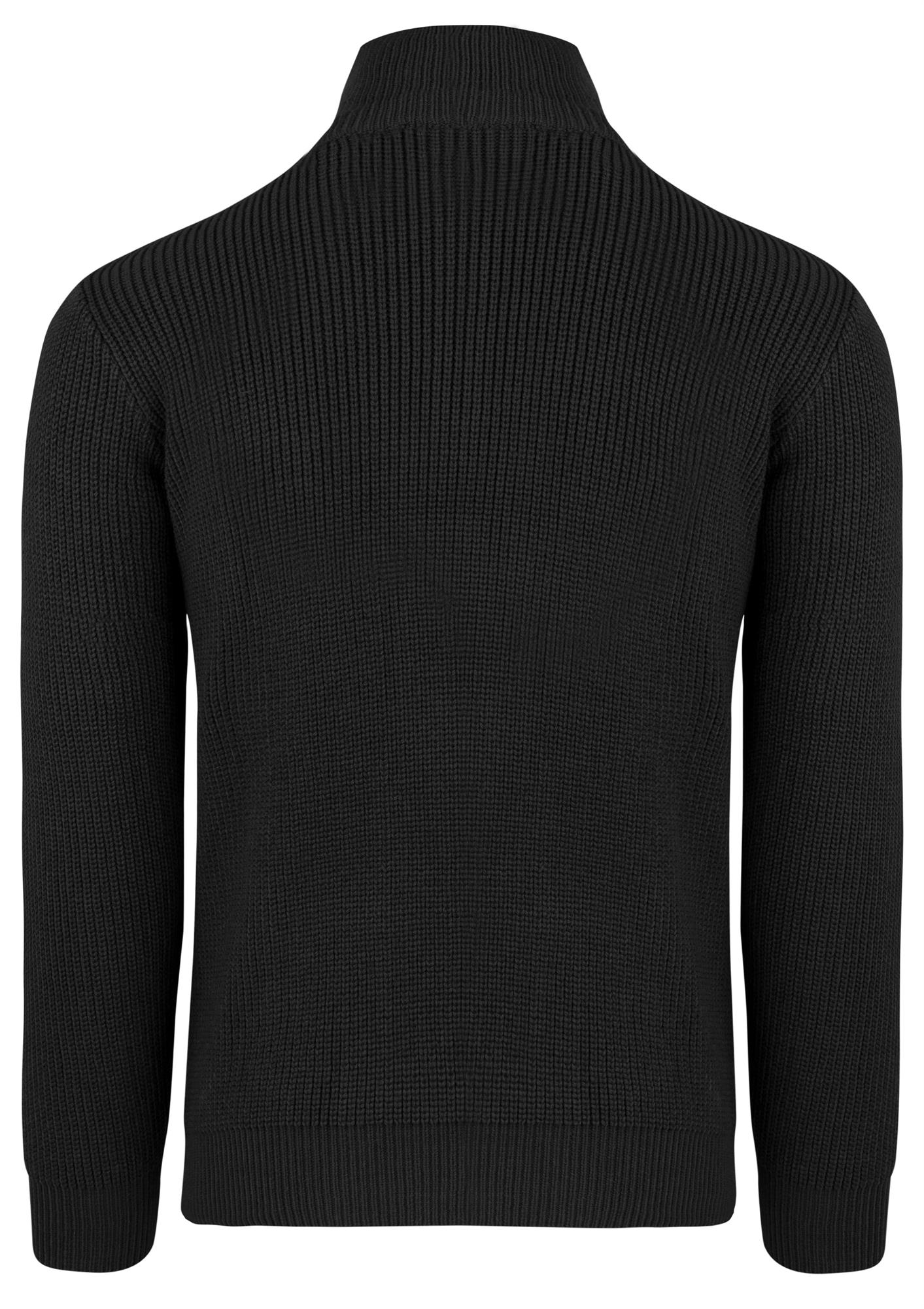 Herren Marine Troyer Strick BW Pullover Langarm mit Rollkragen