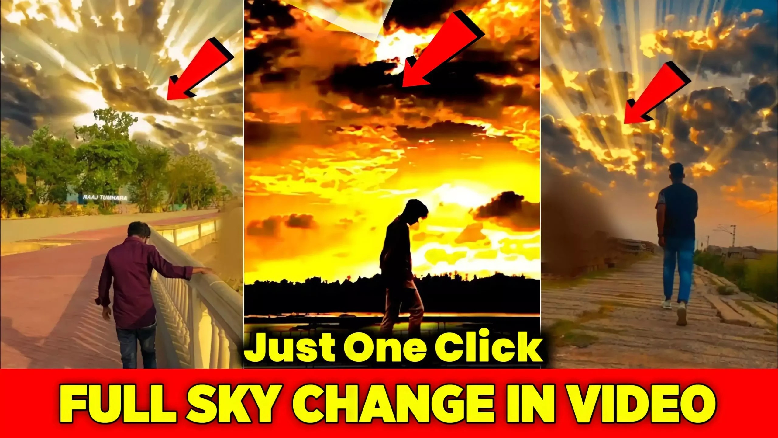 How to change sky in video in Android (Secret Trick) Anupsagar