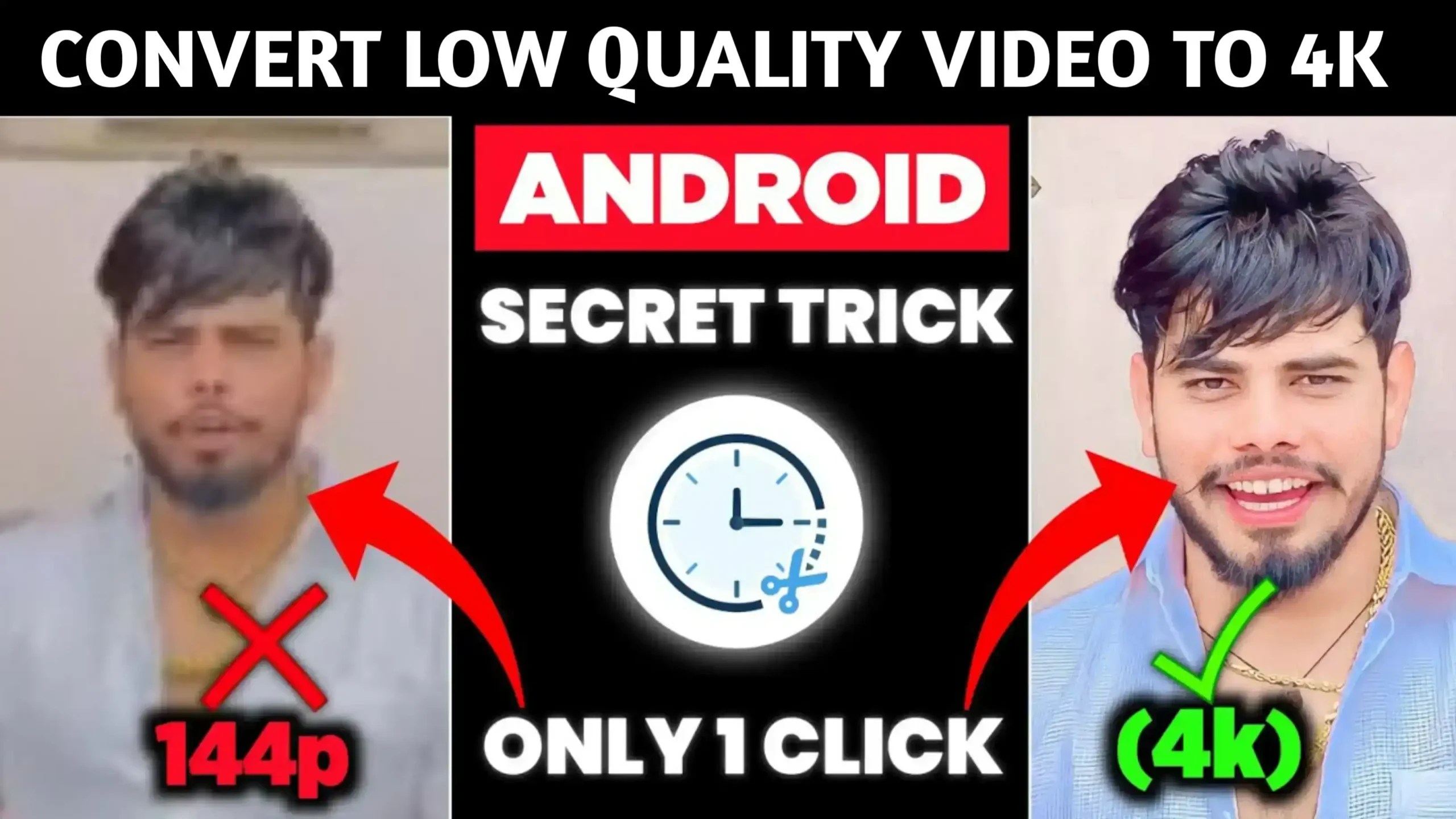 How To Convert Low Quality Video To (4k) On Android Anupsagar