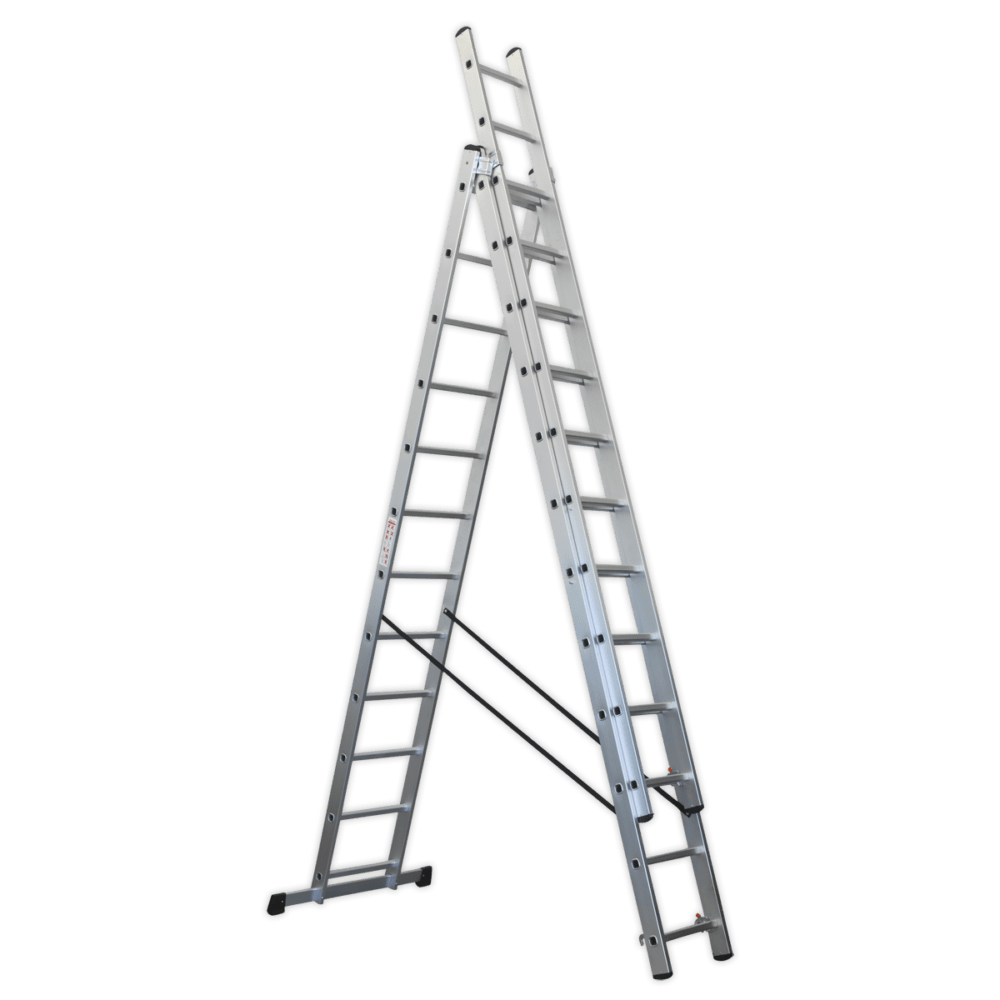 Aluminium Extension Combination Ladder 3x12 EN 131 Anvil Tool