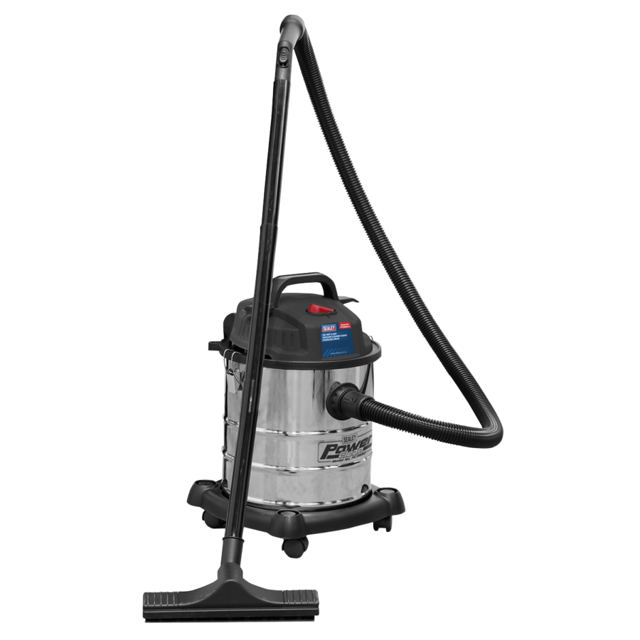 Vacuum Cleaner Wet & Dry 20L 1200W/230V Stainless Drum Anvil Tool