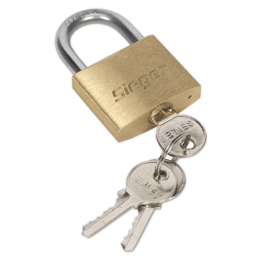 Brass Body Padlock with Brass Cylinder 40mm Anvil Tool