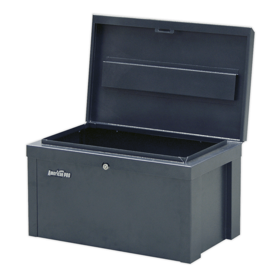 Steel Storage Chest 565 x 350 x 320mm Anvil Tool