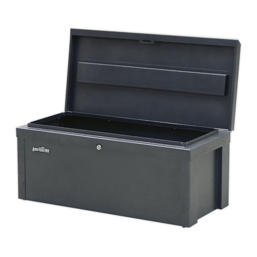 Steel Storage Chest 765 x 350 x 320mm Anvil Tool