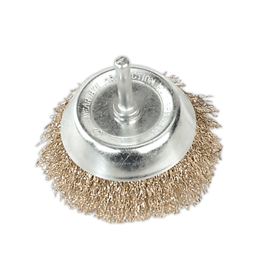 Wire Cup Brush Ø75mm with 6mm Shaft Anvil Tool