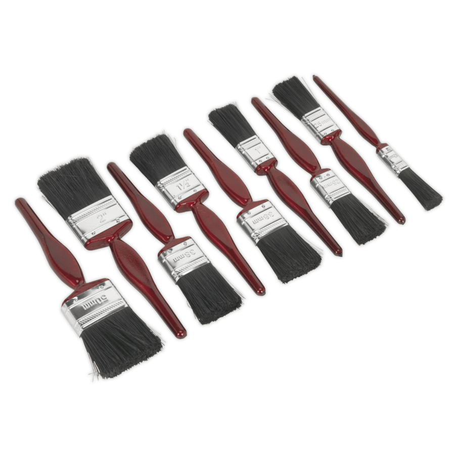 Pure Bristle Paint Brush Set 9pc Anvil Tool