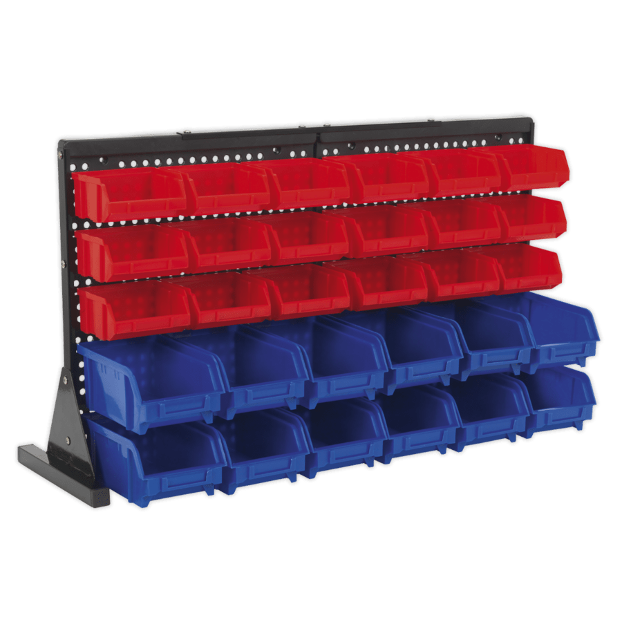 Bin Storage System Bench Mounting 30 Bins Anvil Tool