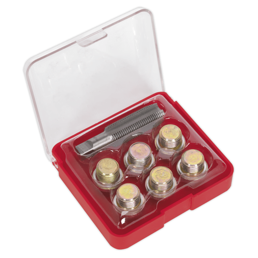 Oil Drain Plug Thread Repair Set M17 Anvil Tool