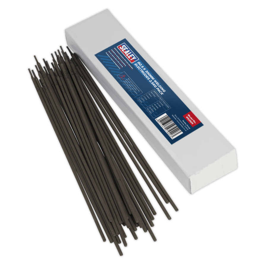 Welding Electrodes Ø2.5 x 300mm 2.5kg Pack Anvil Tool