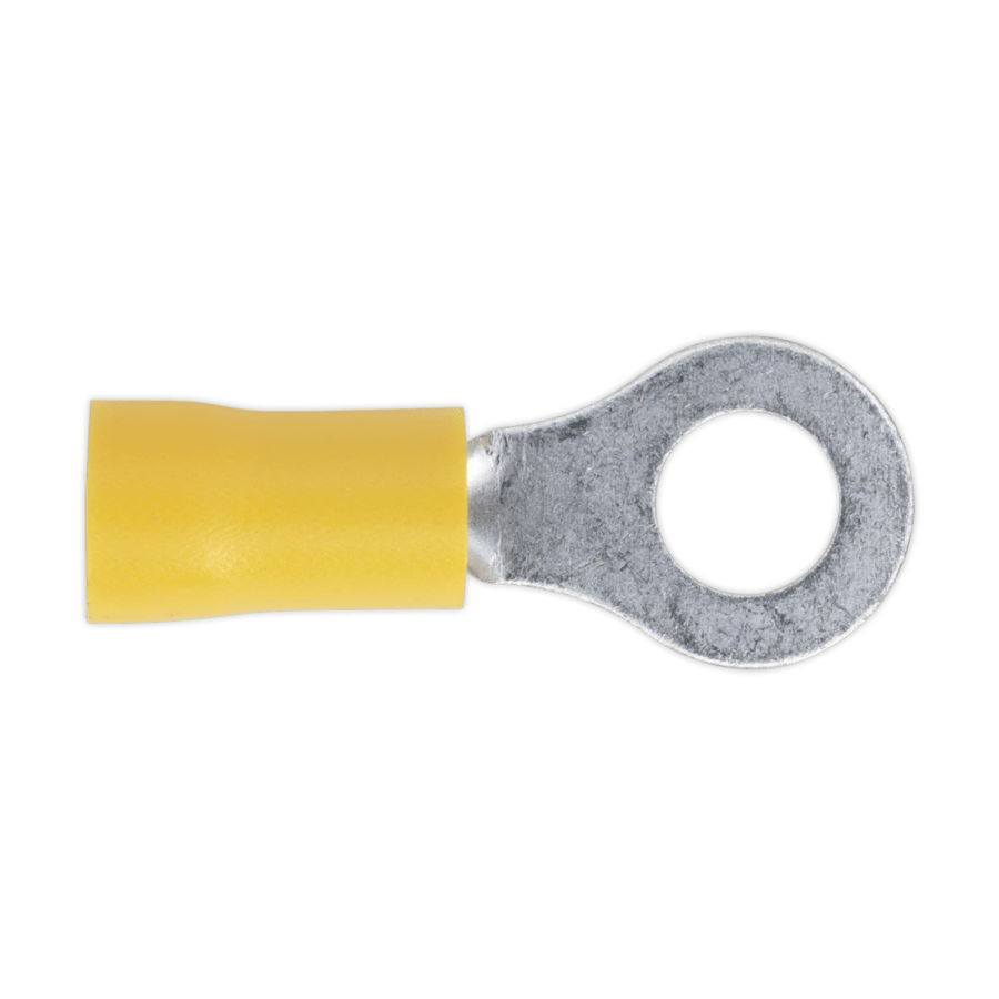EasyEntry Ring Terminal Ø6.4mm (1/4") Yellow Pack of 100 Anvil Tool