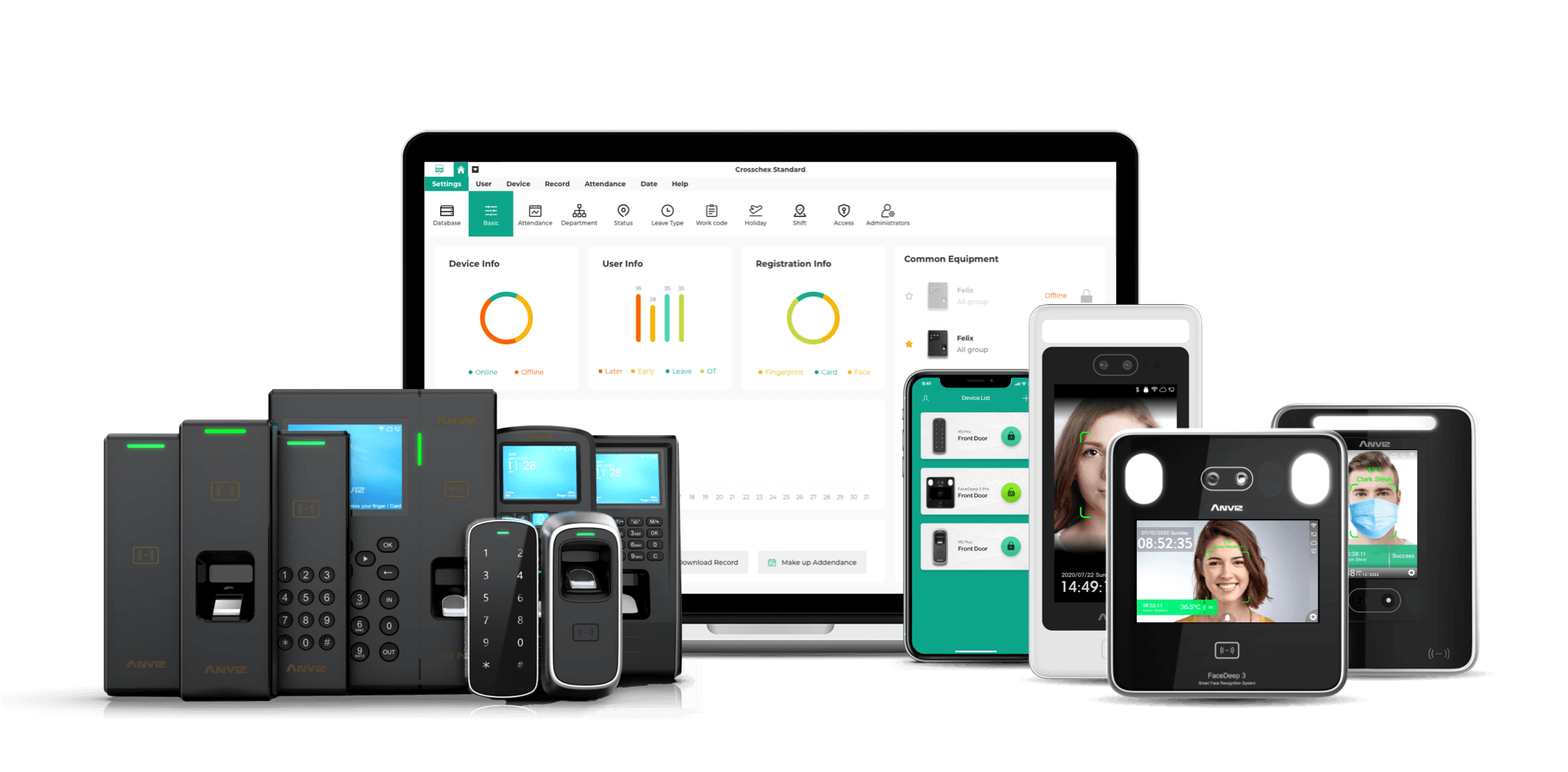 Commercial biometric wireless access control solutions Anviz Global