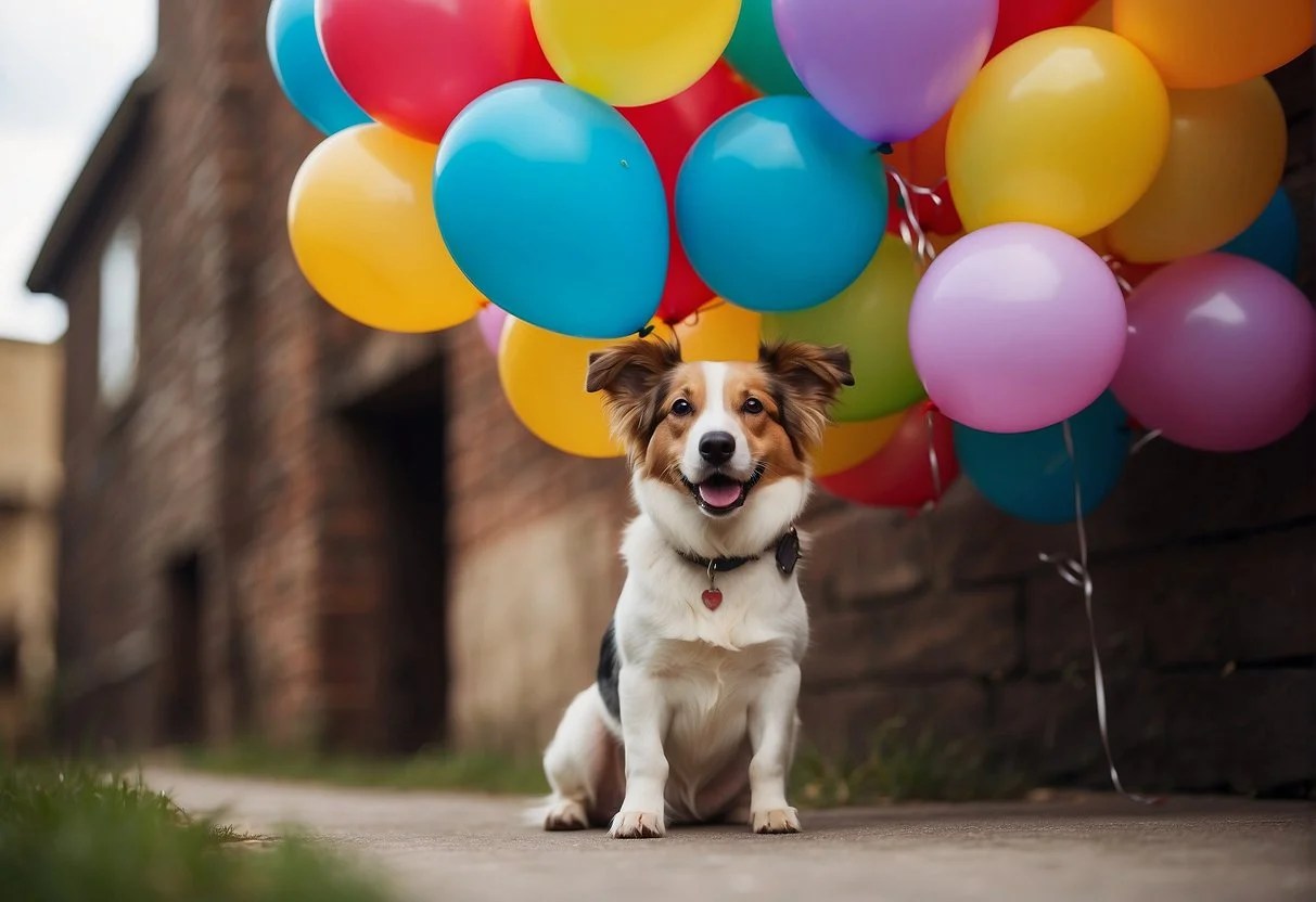 Dog Scared of Balloons Popping the Fear!