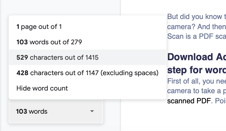 How to Check the Word Count in Google Docs? Read in Word Count Blog