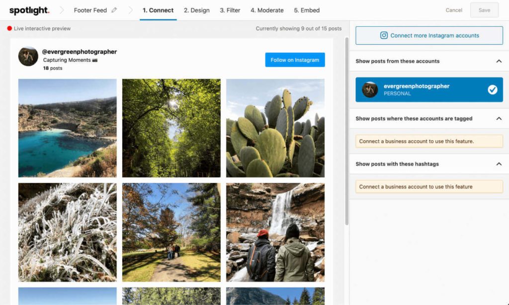 Spotlight Review Display Instagram Posts on WordPress