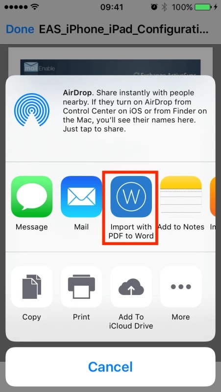 How to Convert PDF to Word Document on iPhone with Cometdocs
