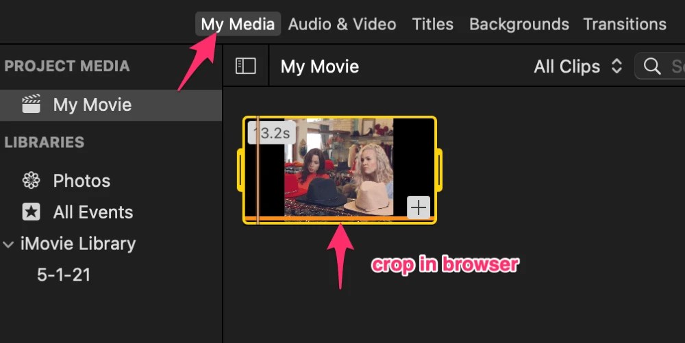 2 Quick Ways to Crop a Video in iMovie on Mac