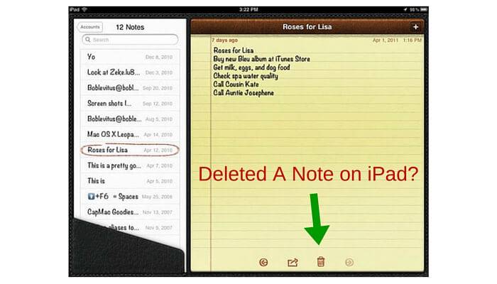 How to Recover Deleted Notes on iPad iBeesoft