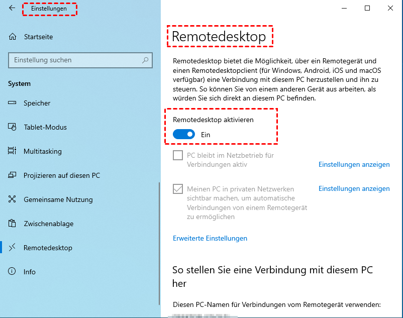 Wie können Sie „RDP auf Windows 10 aktivieren“ überprüfen?