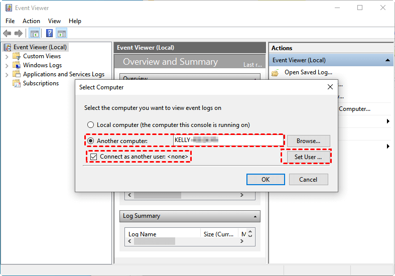 How to View Event Log of Remote Computer
