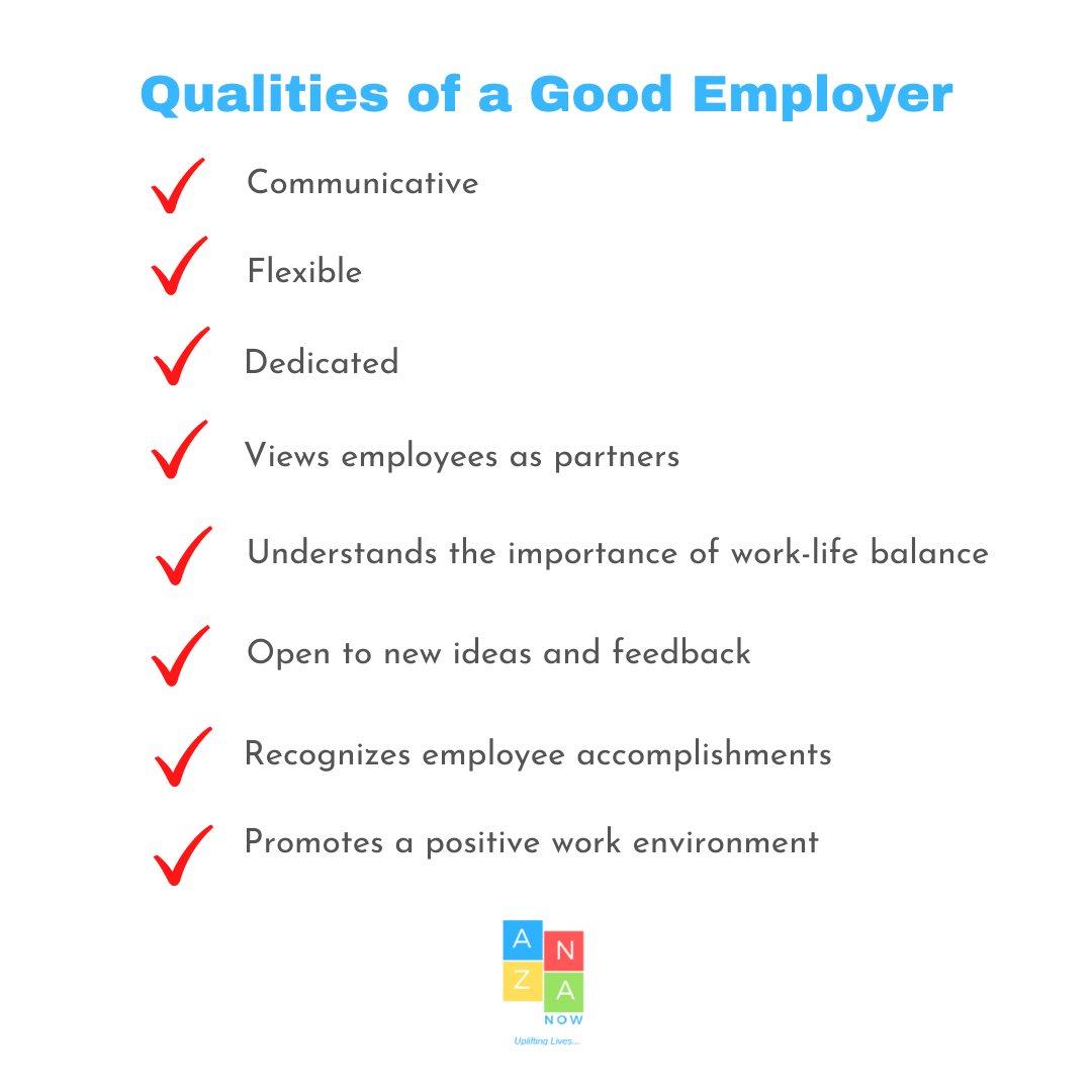 Qualities of a Good Employer Anza Now