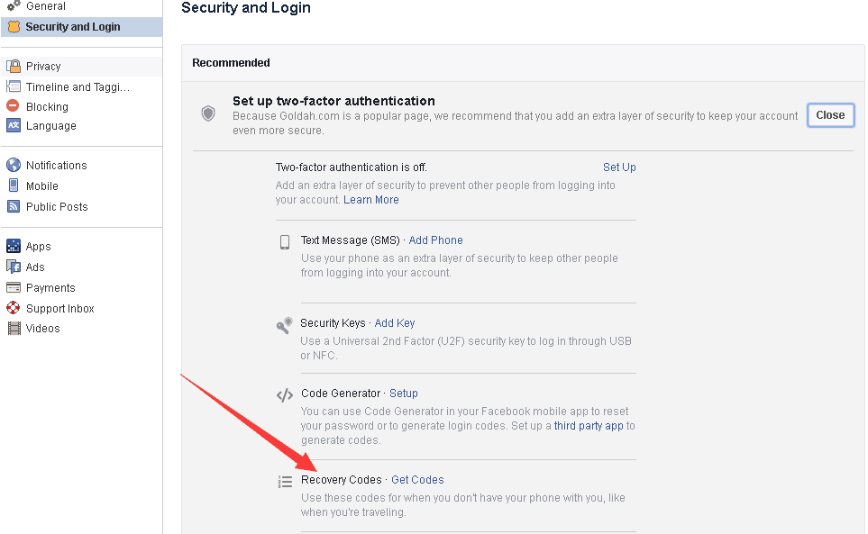 Log into Facebook