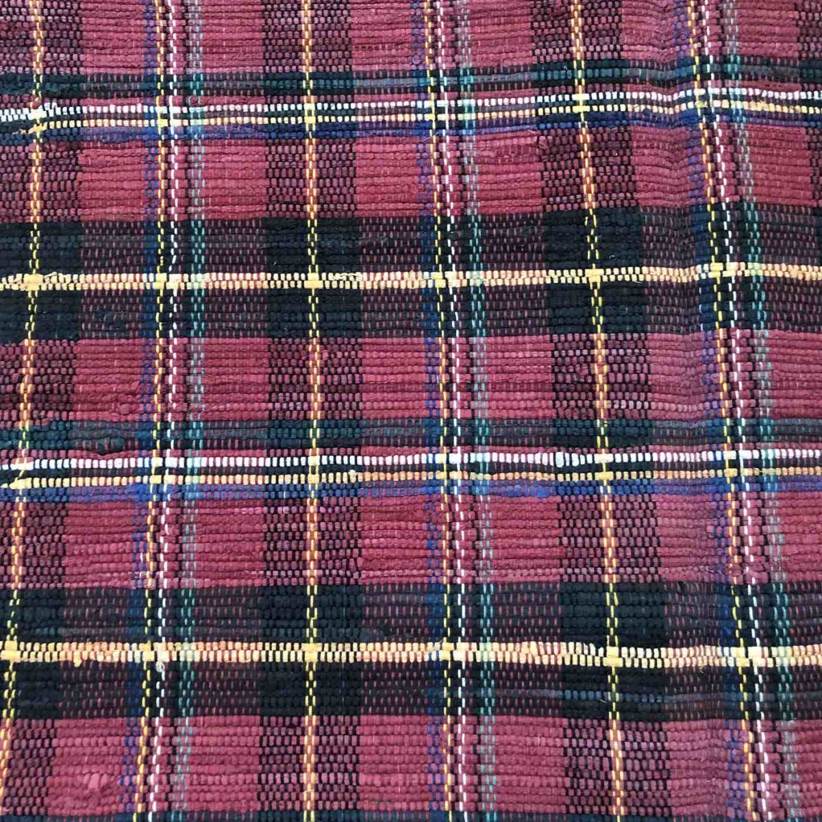 Vintage Plaid Rag Rug Plaid Accent Rug Vintage Rug in Dallas, TX