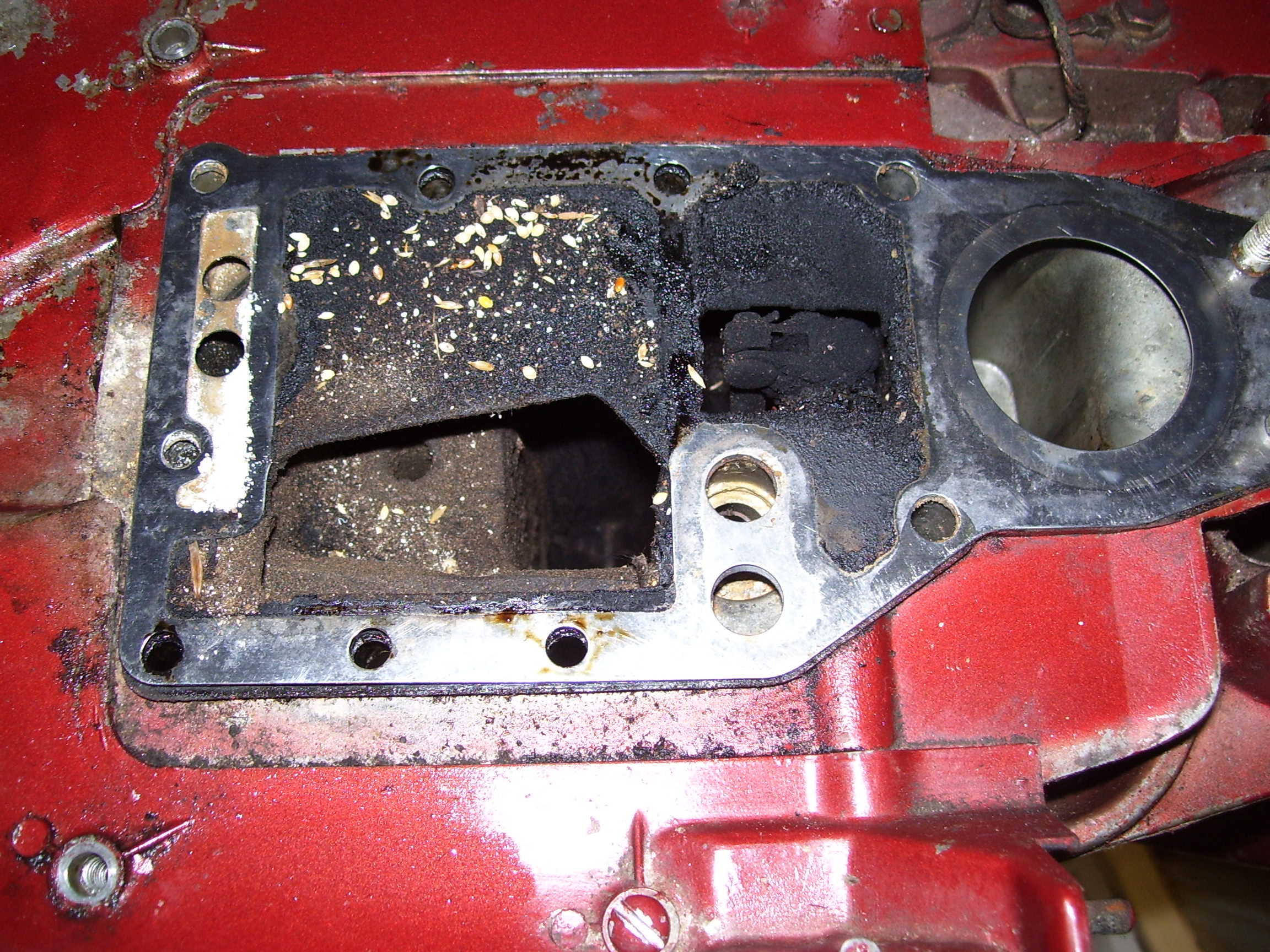 Topic RD18 1956 30HP water discharge flow guide or flashing Antique