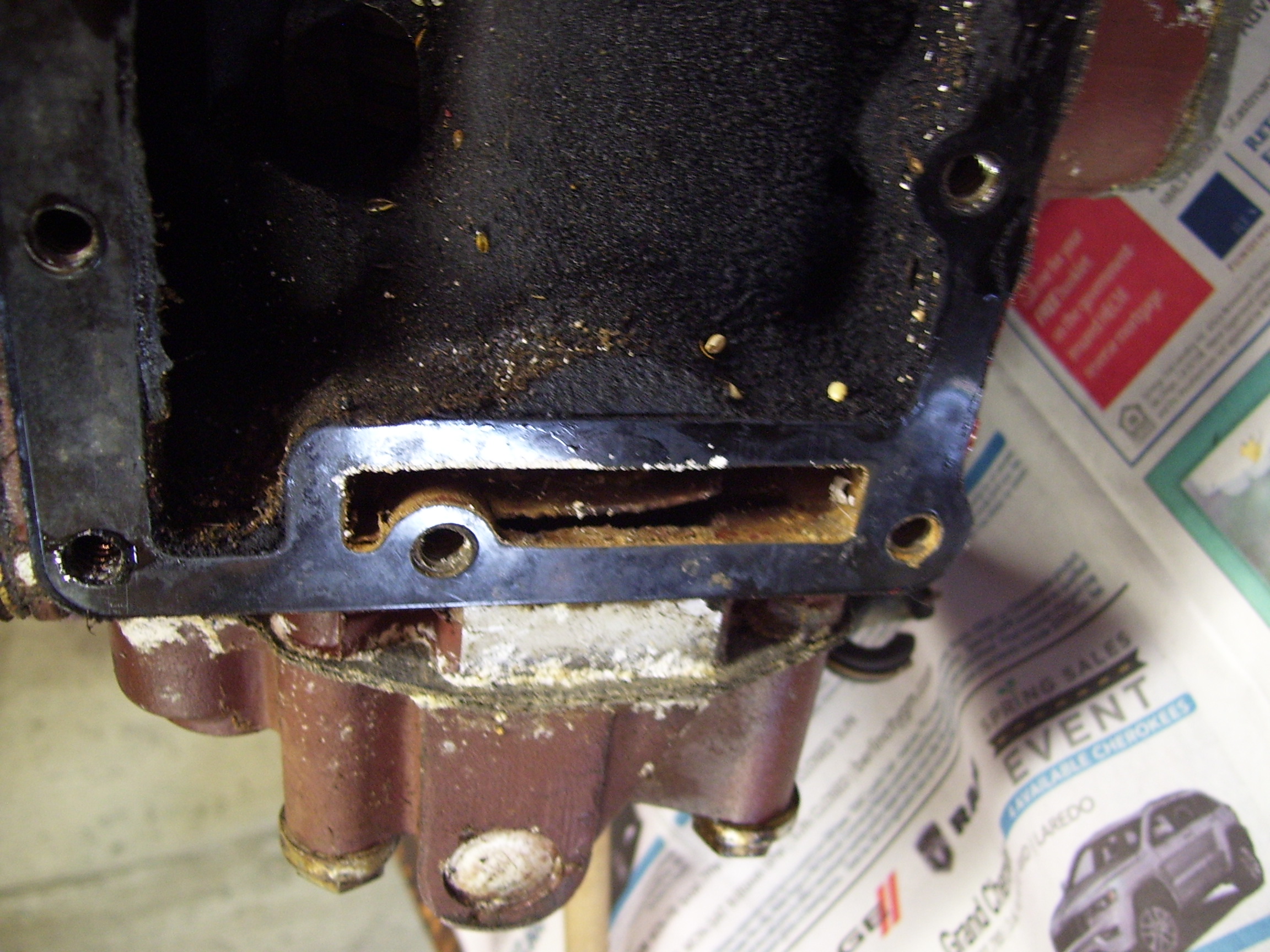 Topic RD18 1956 30HP water discharge flow guide or flashing Antique