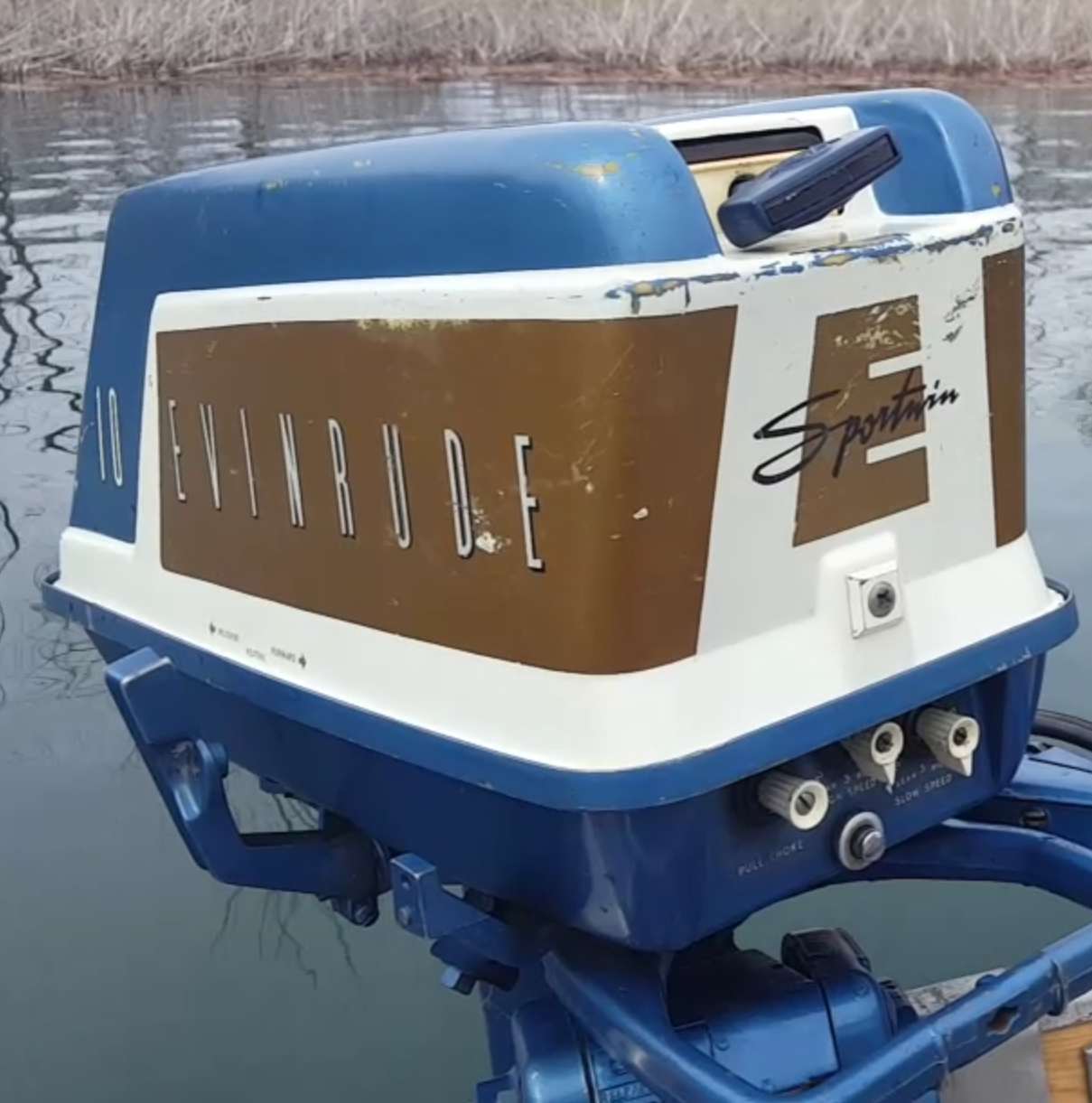 1959 10 HP Evinrude Sportwin Antique Outboard Motor Club,Inc