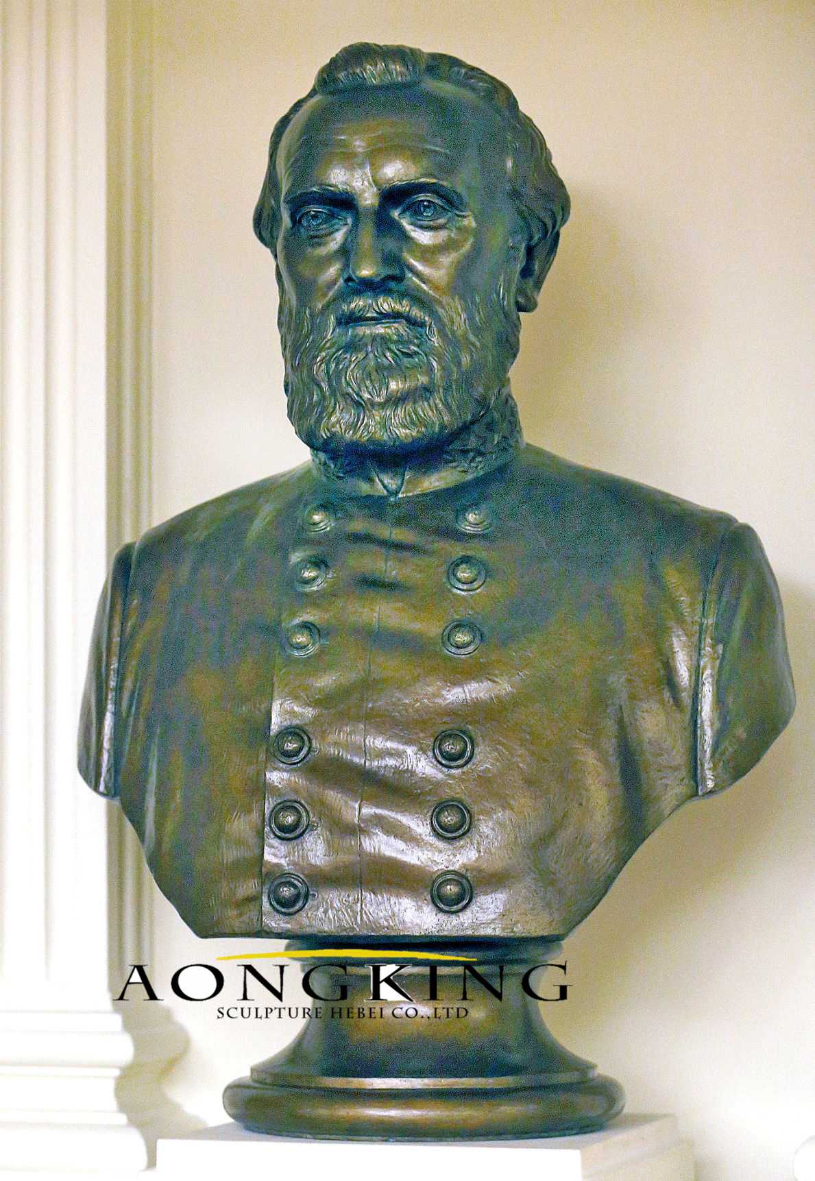 High Quality Free Custom Art decorative Bronze Famous Bust Sculpture