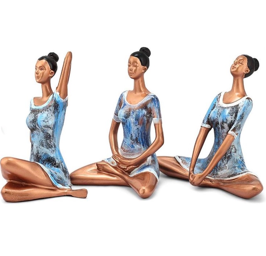 Yoga Pose Sculptures Yoga art pose pause and make life better