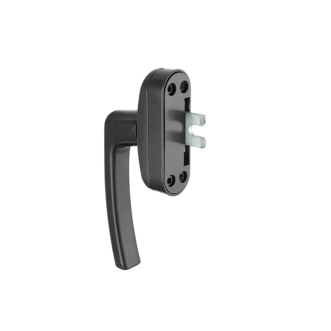 black surface powder coating treatment casement multipoint window