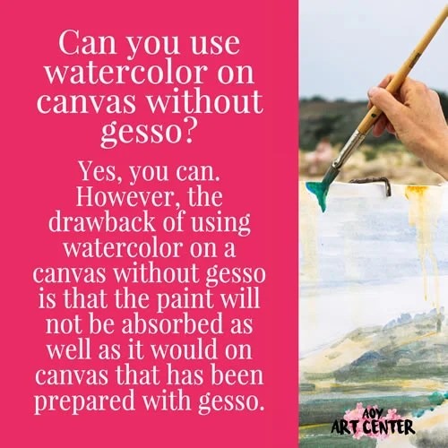 Can You Use Watercolor On Canvas Without Gesso? Don't Do This Mistake