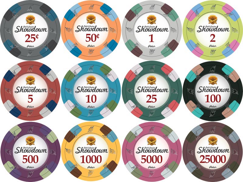 Showdown Casino Sample Chips Apache Poker Chips