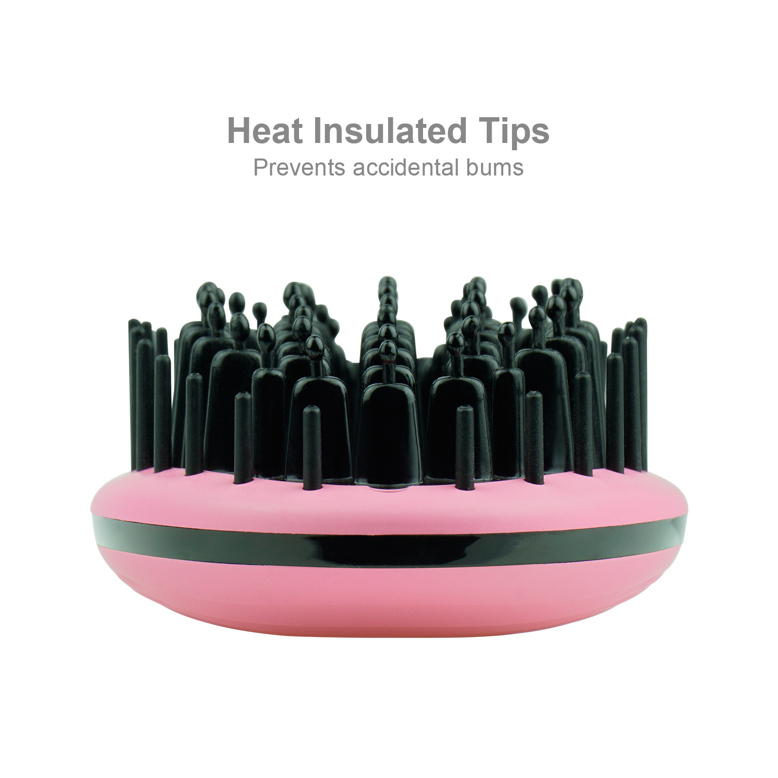 Apalus Ceramic Hair Straightening Brush Pink