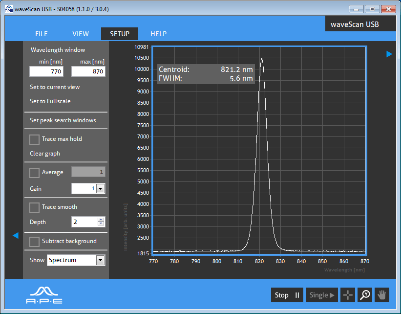 Spectrometer for MidIR, NIR, IR, VIS and UV APE