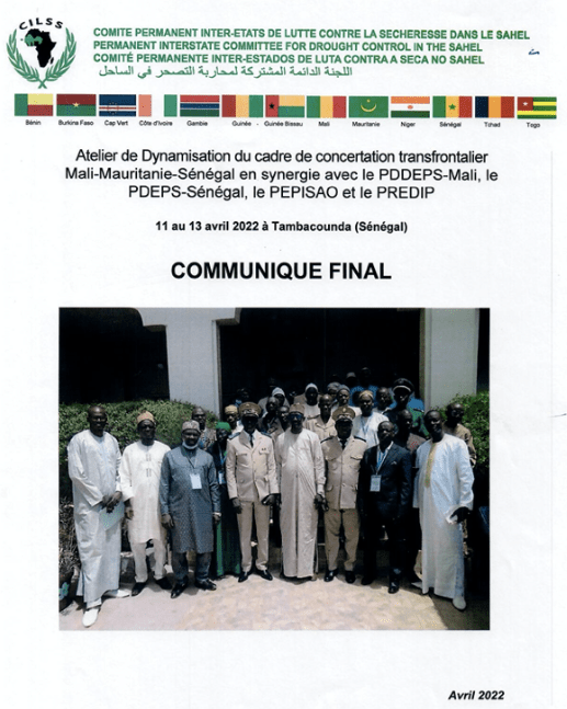 Un atelier pour dynamiser le cadre de concertation transfrontalier Mali-Mauritanie-Sénégal.