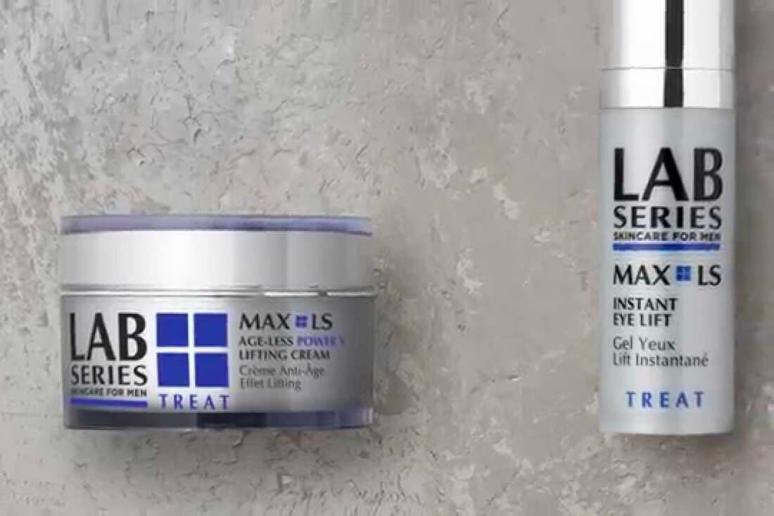 Lab Series MAX LS AGELESS Overnight Renewal Serum and Instant Eye Lift Ape to Gentleman