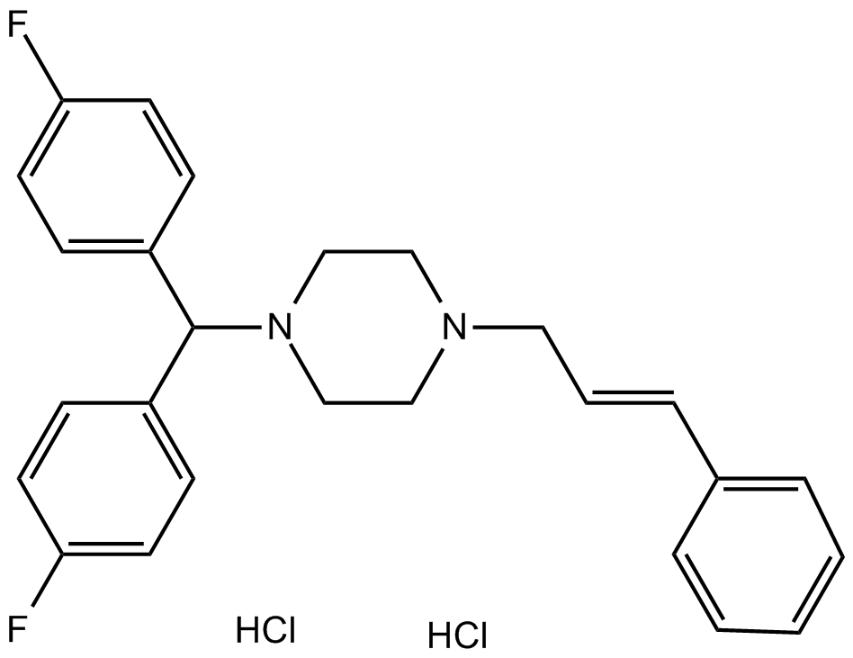 Flunarizine 2HClCalcium entry blockerCAS 30484776