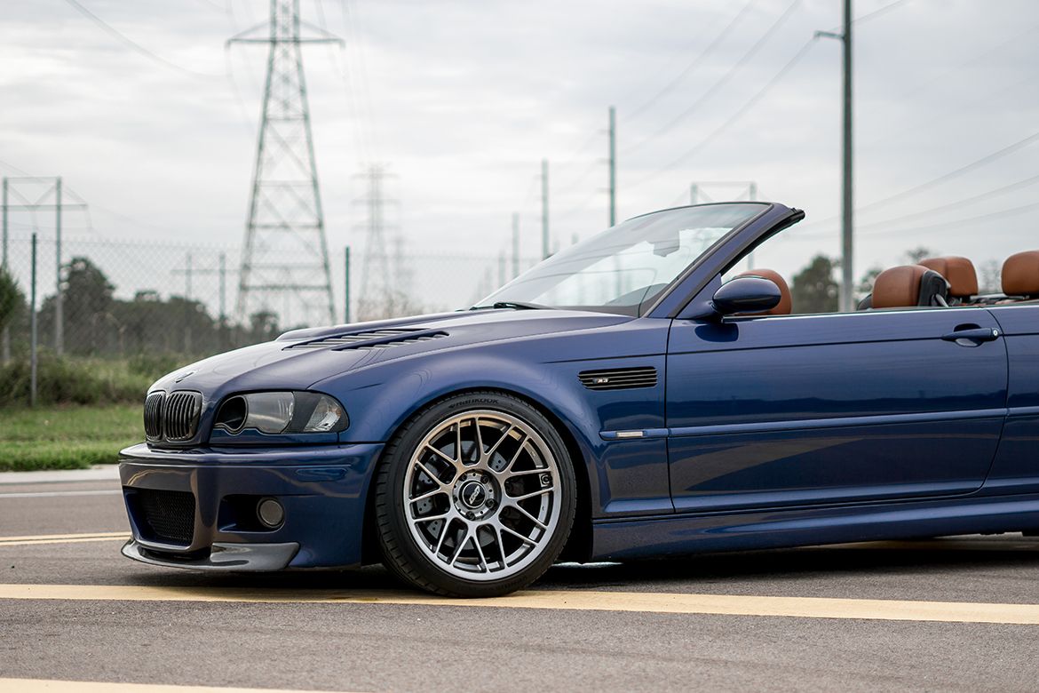 Indy’s E46 M3 Convertible with 18″ ARC8 Wheels APEX Race Parts Blog