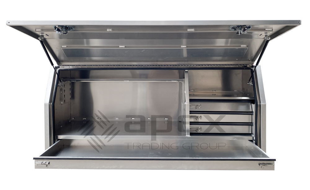 BRAND NEW TOOLBOX FLAT PLATE ALUMINIUM TOOL BOX UTE TRUCK STORAGE